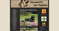 Desktop Screenshot of hovawarte-von-capelun.com