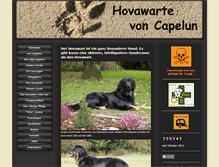 Tablet Screenshot of hovawarte-von-capelun.com
